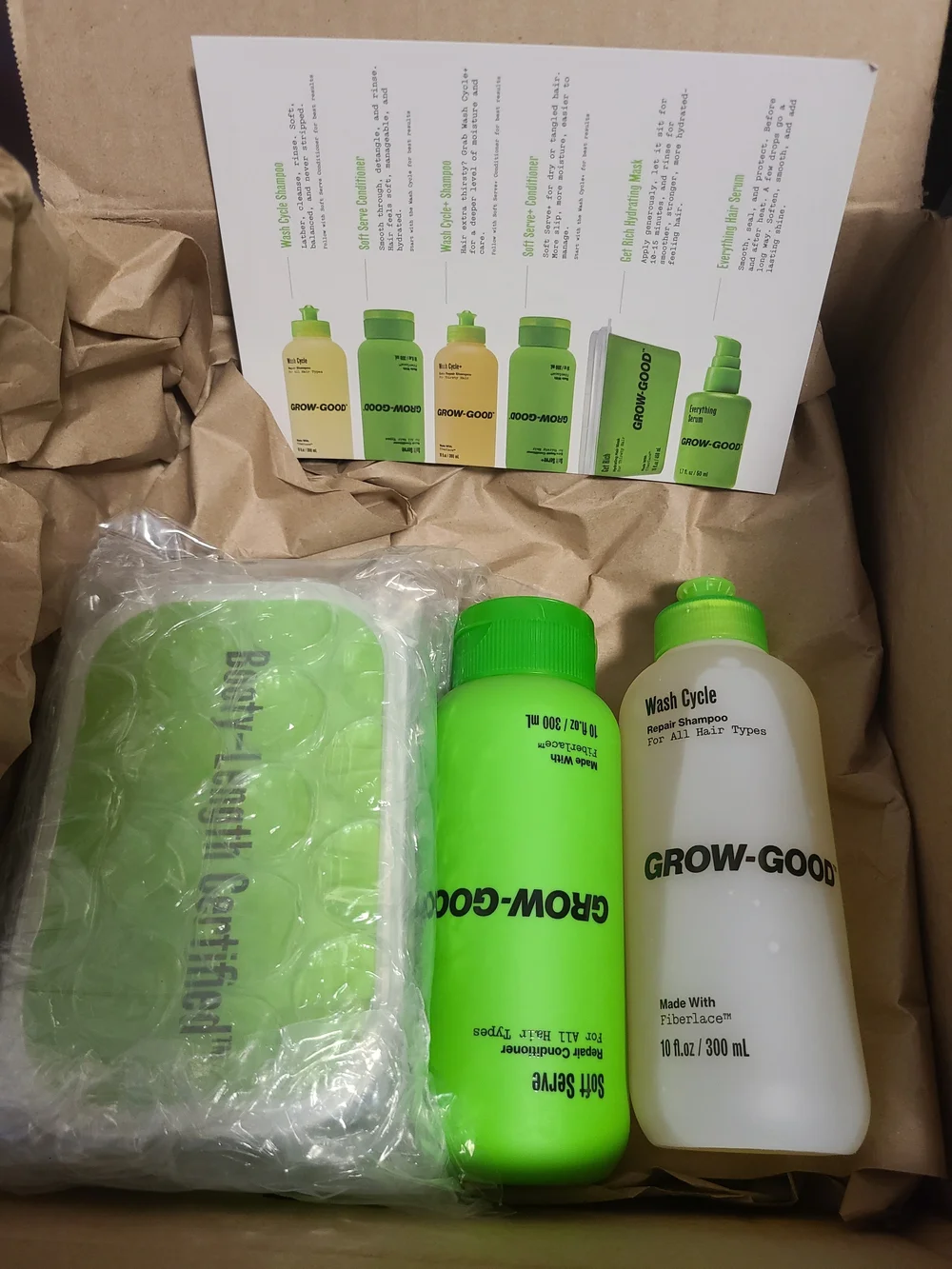Cardi B Grow-Good Hair Care Set Shampoo Conditioner Hair Mask NEW 3 Pc